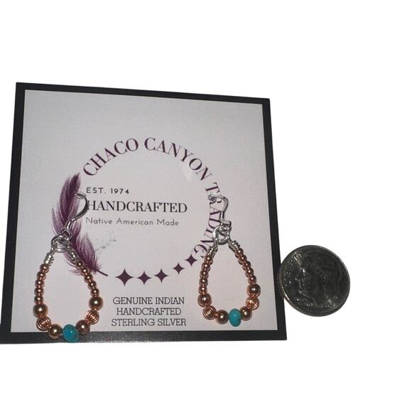 Chaco Canyon Sleeping Beauty Turquoise and Copper Bead Wrap  Chaco Canyon Trading Copper with Turquoise